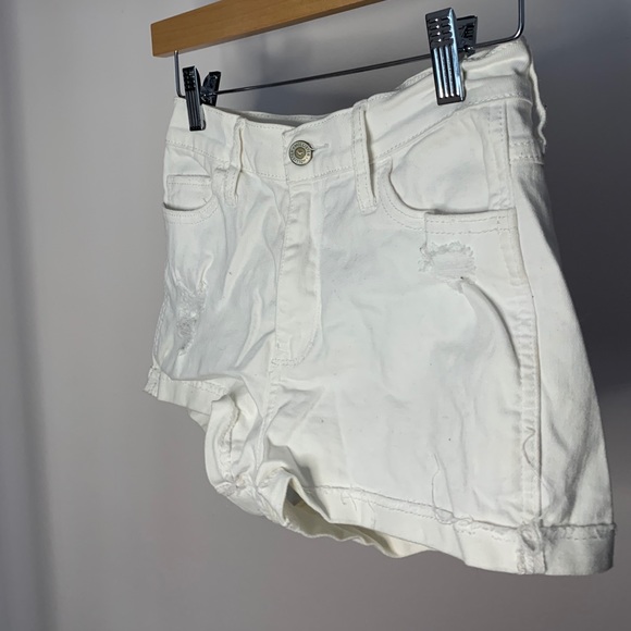 Hollister Denim Shorts in White - Picture 2 of 4